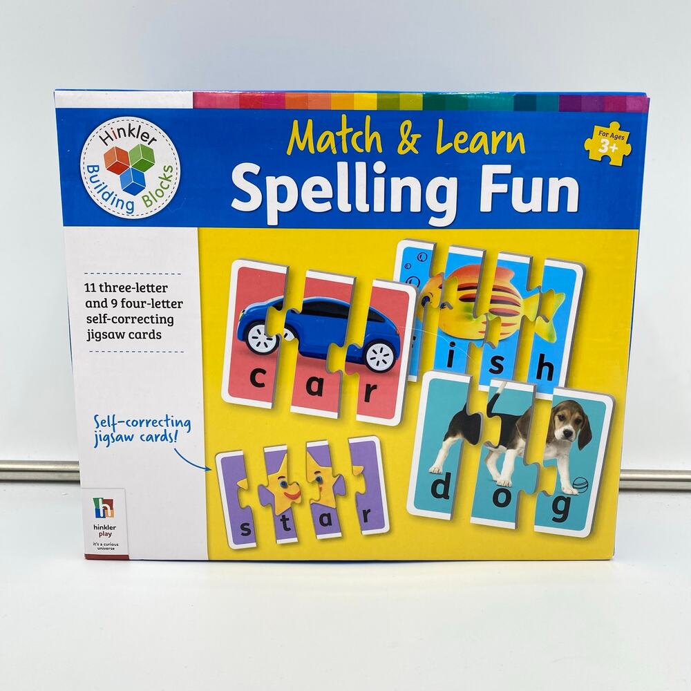 Hinkler Building Blocks Match & Learn Spelling Fun Educational Puzzle Set NEW